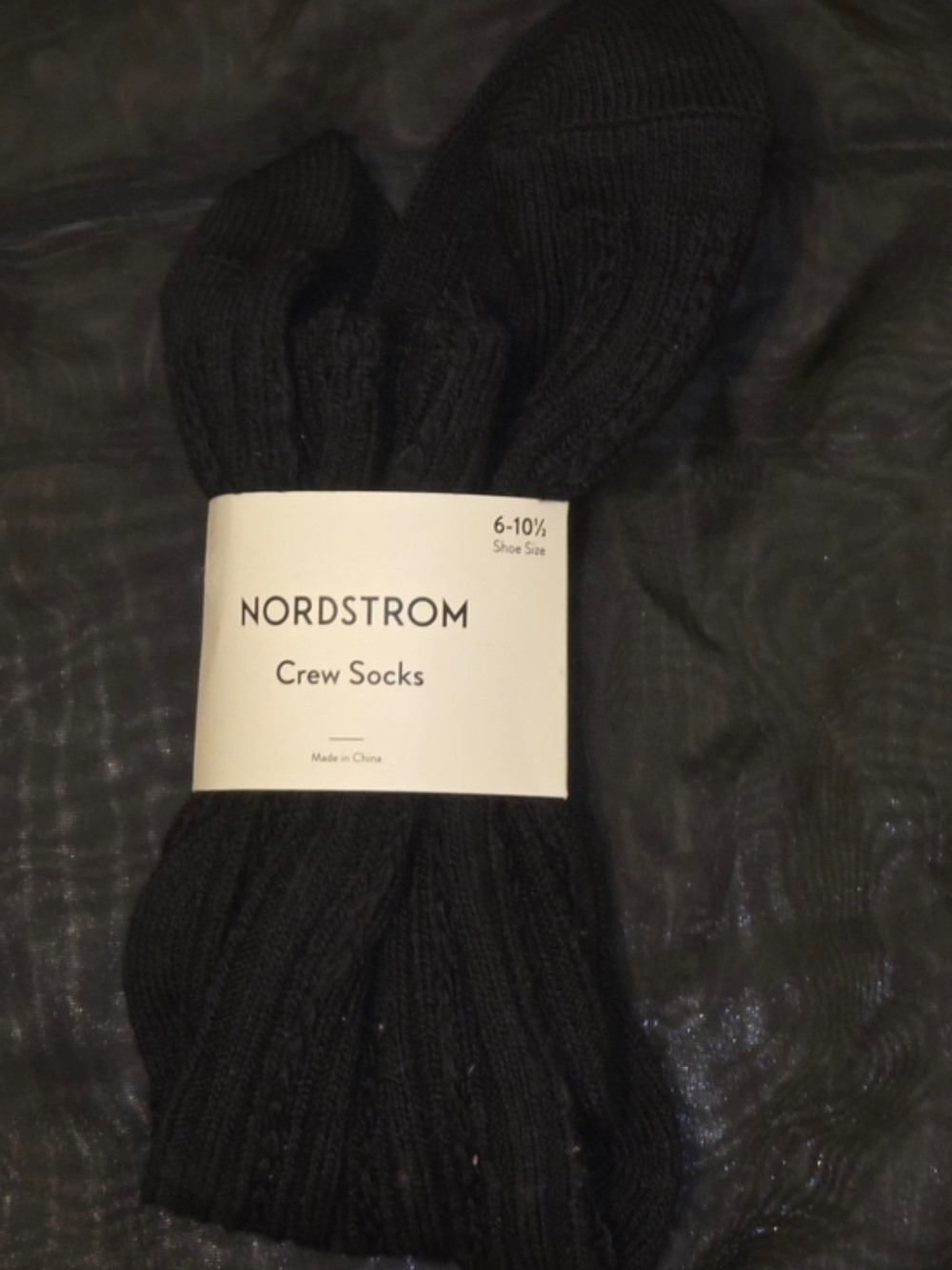 Nordstrom Cable Knit Crew Socks & Sheer knee high hosiery